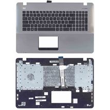 Клавіатура для ноутбука Asus (X751) Black, (Silver TopCase), RU
