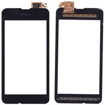 Тачскрин (Сенсорное стекло) для смартфона Nokia Lumia 530 черный