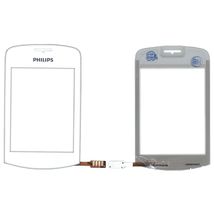 Тачскрин (Сенсорное стекло) для смартфона Philips Xenium X518 белый