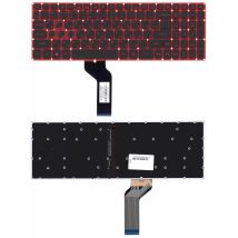 Клавиатура для ноутбука Acer Nitro 5 AN515-51 с подсветкой (Light), Black, RU