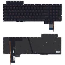 Клавиатура для ноутбука Asus ROG (G752) с подсветкой (Light), Black, (No Frame) RU
