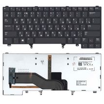 Клавиатура для ноутбука Dell Latitude (E6320) с подсветкой (Light), Black, RU