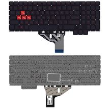 Клавиатура для ноутбука HP 15-CE051NR | черный (064452)