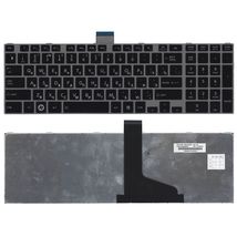 Клавіатура Toshiba Satellite (L850, L875, L870, L855) Black, (Silver Frame) UA