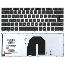 Клавіатура для ноутбука HP ProBook (5330M) з підсвічуванням (Light), Black, (Silver Frame) RU