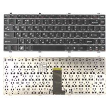 Клавіатура для ноутбука Lenovo IdeaPad (Y470) Black, (Gray Frame), RU