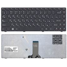 Клавіатура для ноутбука Lenovo IdeaPad (Y480) Black, (Black Frame), RU