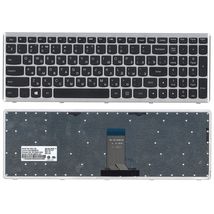 Клавиатура для ноутбука Lenovo IdeaPad U510, Z710 Black, (Silver Frame), RU