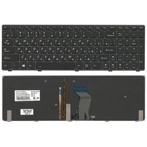 Клавиатура для ноутбука Lenovo IdeaPad (Y580) с подсветкой (Light), Black, (Black Frame), RU