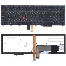 Клавиатура для ноутбука Lenovo ThinkPad Edge (E531, E540)  с подсветкой (Light), с указателем (Point Stick) Black, Gray Frame, RU