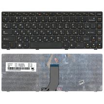 Клавіатура для ноутбука Lenovo IdeaPad (Z470, G470Ah, G470GH, Z370) Black, (Black Frame), RU