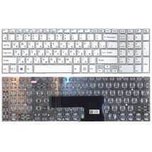 Клавіатура для ноутбука Sony (FIT 15, SVF15) з підсвічуванням (Light), White, (No Frame) UA
