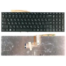 Клавіатура для ноутбука Samsung (RF712) з підсвічуванням (Light), Black, (No Frame), RU