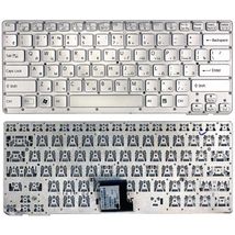 Клавіатура для ноутбука Sony Vaio (VPC-CA, VPCCA, VPC-SA, VPCSA) Silver, (No Frame)