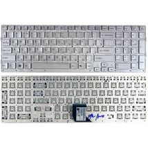 Клавиатура для ноутбука Sony Vaio (VPC-CB17, VPC-CB) Silver, (No Frame) RU