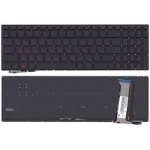 Клавиатура для ноутбука Asus (G771, N551) с подсветкой (Light), Black, (No Frame) RU