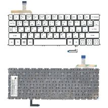 Клавиатура Acer Aspire S7-191, S7-391, S7-392 с подсветкой (Light), Silver, (No Frame) RU