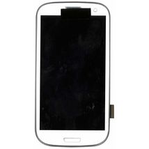 Матриця з тачскріном (модуль) Samsung Galaxy S3 GT-I9300 Ceramic White білий з рамкою