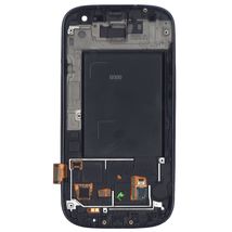 Матриця з тачскріном (модуль) для Samsung Galaxy S3 GT-I9300 чорний з рамкою