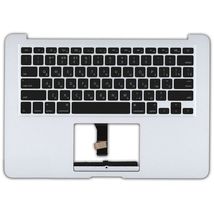 Клавиатура для ноутбука Apple MacBook Air 2012+ (A1466) Black, (Silver TopCase), RU (горизонтальный энтер)