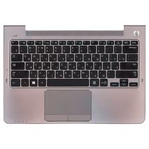 Клавиатура для ноутбука Samsung (NP535U3C) Black, (Silver TopCase), RU