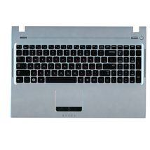 Клавіатура для ноутбука Samsung (Q530) Black, (Silver TopCase), RU