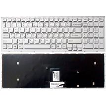 Клавіатура для ноутбука Sony Vaio (VPC-EB) White, (White Frame) RU