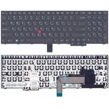 Клавиатура для ноутбука Lenovo Thinkpad Edge (E550) с указателем (Point Stick) Black, (Black Frame), RU